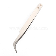 Stainless Steel Beading Tweezers, Stainless Steel Color, 105mm(TOOL-WH0014-05)