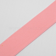 Ultra Wide Thick Flat Elastic Band, Webbing Garment Sewing Accessories, Pink, 30mm(X1-EC-WH0016-A-S022)