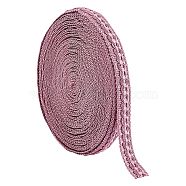 Polyester Ribbon, Curtain Decoration, Costume Accessories, Orchid, 3/4 inch(20mm), about 11.5~12m/card(OCOR-WH0057-01B)