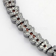 Electroplate Non-magnetic Synthetic Hematite Beads Strands, Butterfly, Black Plated, 4x4x2mm, Hole: 0.5mm, about 129pcs/strand, 15.7 inch(G-J209D-01)