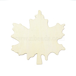 Unfinished Poplar Wood Cutting Board Craft, Serving Tray for DIY Home Kitchen Cooking Decor, Thanksgiving Day, Maple Leaf, 24.1x23.7x0.2cm(DIY-R081-01B)