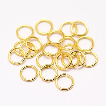 Brass Jump Rings, Open Jump Rings, Cadmium Free & Nickel Free & Lead Free, Real 18K Gold Plated, 22 Gauge, 5x0.64mm, Inner Diameter: 3.9mm, about 60
pcs/5g