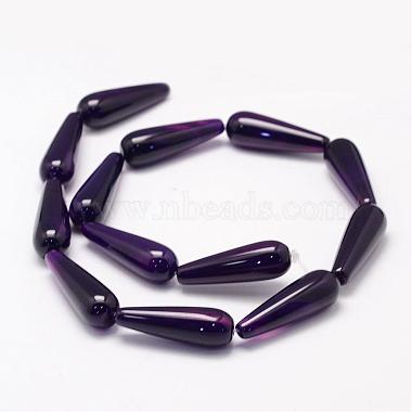 Natural Agate Bead Strands(G-K156-30x10mm-M)-2