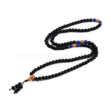 3-loop wrap estilo budista joyas(BJEW-S140-15A)-2