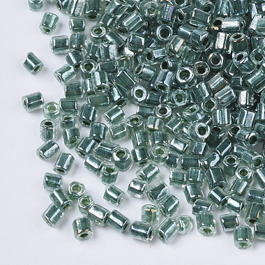 8/0 Two Cut Glass Seed Beads(SEED-S033-10A-03)-2