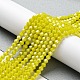 Opaque Solid Color Electroplate Glass Beads Strands(GLAA-F029-P4mm-C05)-4