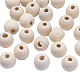 Perles en bois naturel non fini(WOOD-R196-12mm-LF)-1