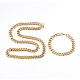Комплекты браслетов и ожерелий унисекс 304 из нержавеющей стали-цепочки(SJEW-L198-002G)-1