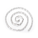 304 Stainless Steel Figaro Chain Necklaces(NJEW-E143-08P)-1