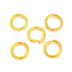 Brass Saw Cut Open Jump Rings, Cadmium Free & Lead Free, Golden, 8x1.2mm, 17 Gauge, Inner Diameter: 5.5mm, about 2000pcs/500g(KK-G514-01I-G)
