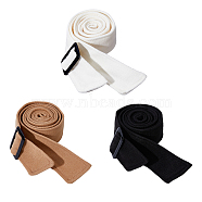 3Pcs 3 Style Woolen Coat Belts, with Resin Slide Buckle, Sash Tie, Waist Band for Trench Coat Overcoats, Mixed Color, 176x56x4.5mm, 1pc/color(AJEW-FH0006-52)