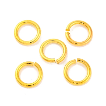 Brass Saw Cut Open Jump Rings, Cadmium Free & Lead Free, Golden, 8x1.2mm, 17 Gauge, Inner Diameter: 5.5mm, about 2000pcs/500g