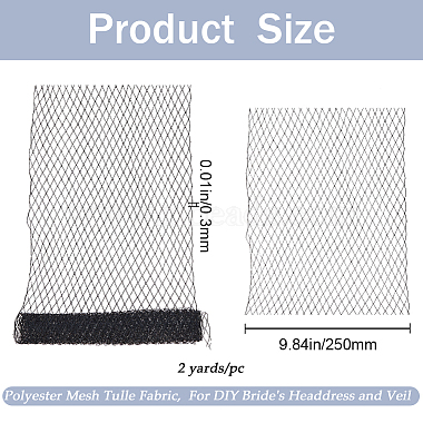 Big Eye Mesh Polyester Organza Veil(DIY-WH0028-94A)-2