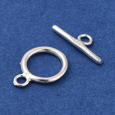 Sterling Silver Ring Toggle Clasps(X-STER-A008-16)-2