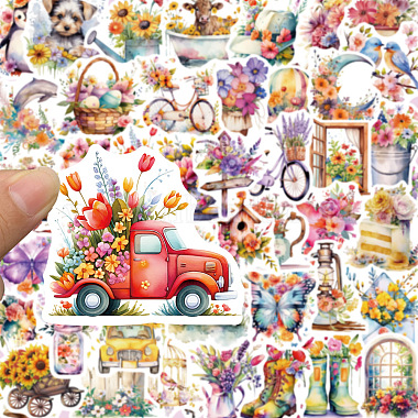 50Pcs PVC Adhesive Waterproof Stickers Self-Adhesive Stickers(PW-WG9EA2E-01)-3