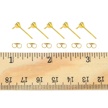 30Pcs Brass Stud Earring Findings(KK-FS0001-13)-6