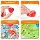 40Pcs 2 Colors Heart Silicone Glue Clay(DIY-SZ0003-44)-3