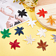 Elite 48Pcs 12 Colors Maple Leaf Computerized Embroidery Cloth Iron on/Sew on Patches(DIY-PH0009-38)-5