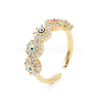 Clear Brass+Cubic Zirconia Finger Rings