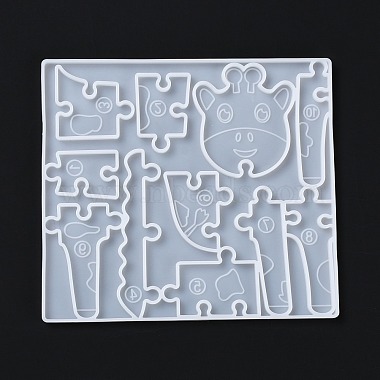 Giraffe DIY Puzzle Silicone Molds(DIY-G046-20)-3