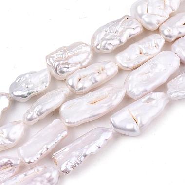 Nuggets Natural Baroque Pearl Keshi Pearl Beads Strands(PEAR-Q004-34)-4