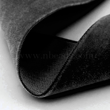 Ruban de velours en polyester pour emballage de cadeaux et décoration de festival(SRIB-M001-15mm-030)-2