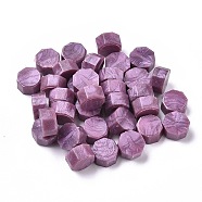 Sealing Wax Particles, for Retro Seal Stamp, Octagon, Purple, 9mm(X-DIY-E033-A39)