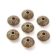 CCB Plastic Beads, Rondelle, Antique Bronze, 16x9.5mm, Hole: 4mm(CCB-G006-066AG)