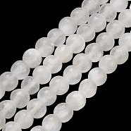 Natural Selenite Beads Strands, Round, 4mm, Hole: 0.5mm, about 103pcs/strand, 15.87''(40.3cm)(G-K336-02)