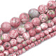 Brins de perles rondes en jade blanc océan naturel teint(G-R295-6mm-12)-3