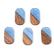 Opaque Resin & Walnut Wood Pendants(RESI-S389-023A-C)-2