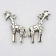 Tibetan Style Alloy Giraffe Pendants(TIBEP-UK0001-27AS-RS)-1