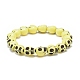 9pcs 9 bracelets extensibles en perles de crâne en plastique de couleur pour enfants(BJEW-JB08901)-4