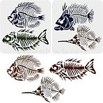 Plastic Reusable Drawing Painting Stencils Templates, for Painting on Scrapbook Fabric Tiles Floor Furniture Wood, Square, Fishbone Pattern, 300x300mm(DIY-WH0172-904)
