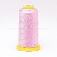 Nylon Sewing Thread, Pearl Pink, 0.4mm, about 400m/roll(NWIR-N006-01B1-0.4mm)