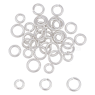 Unicraftale 36Pcs 3 Style 304 Stainless Steel Jump Ring, Open Jump Rings, Silver, 10~14x2mm, Inner Diameter: 6~10mm, 12pcs/style(STAS-UN0027-84)