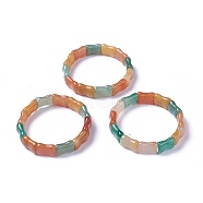 Natural Mixed Aventurine Beads Stretch Bracelets, 2-1/4 inch(5.8cm)(BJEW-L495-23C)