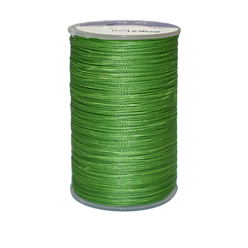 Waxed Polyester Cord, 6-Ply, Lime Green, 0.55mm, about 38.27 yards(35m)/roll