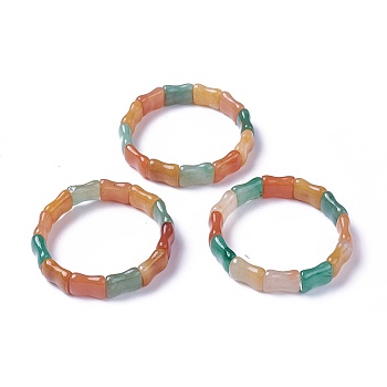 Natural Mixed Aventurine Beads Stretch Bracelets, 2-1/4 inch(5.8cm)