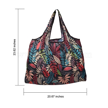 4Pcs 4 Styles Foldable Eco-Friendly Nylon Grocery Bags(ABAG-SZ0001-12)-2