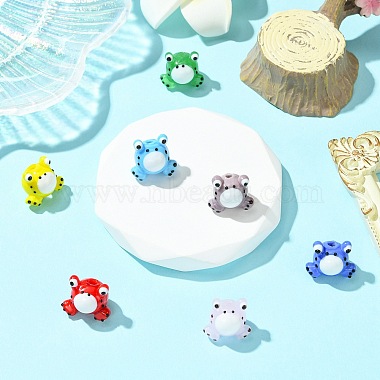7Pcs 7 Colors Handmade Lampwork Beads(LAMP-CJ0002-15)-6