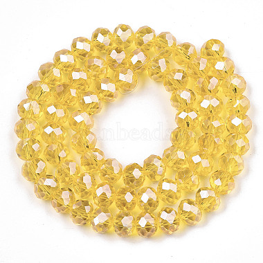 perles en verre plaquent brins(EGLA-A034-T1mm-A04)-2