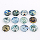 Half Round/Dome Wolf Pattern Glass Flatback Cabochons for DIY Projects(X-GGLA-Q037-25mm-28)-1