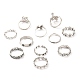 Zinc Alloy Finger Ring Sets(RJEW-L101-01AS)-2