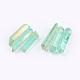 Electroplated Natural Quartz Crystal Graduated Beads Strands(G-P315-A03)-1