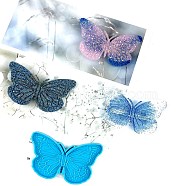 Butterfly Shaped Ornament Silicone Molds, Resin Casting Molds, for Hair Accessories Craft Making, Deep Sky Blue, 52x94x6mm(DIY-L067-K01)