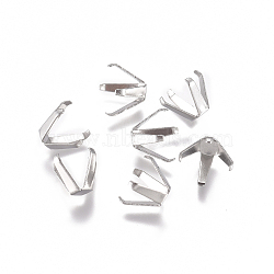 Non-Tarnish 304 Stainless Steel Rhinestone Claw Settings, Stainless Steel Color, Tray: 3mm, 8x8x6mm(STAS-L234-160C)