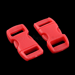 POM Plastic Side Release Buckles, Survival Bracelet Clasps, Red, 29x15x6mm, Hole: 11x3.5mm(KY-R002-05)