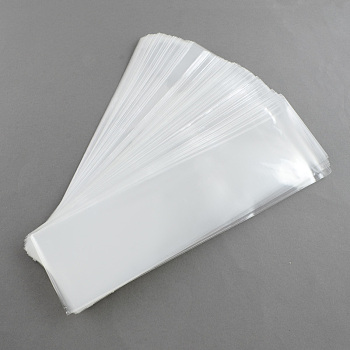 OPP Cellophane Bags, Rectangle, Clear, 25x7cm, Unilateral Thickness: 0.035mm