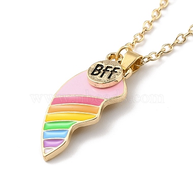 Ожерелья с подвесками из сплава BFF/Best Friends Forever(NJEW-K124-02C-G)-6